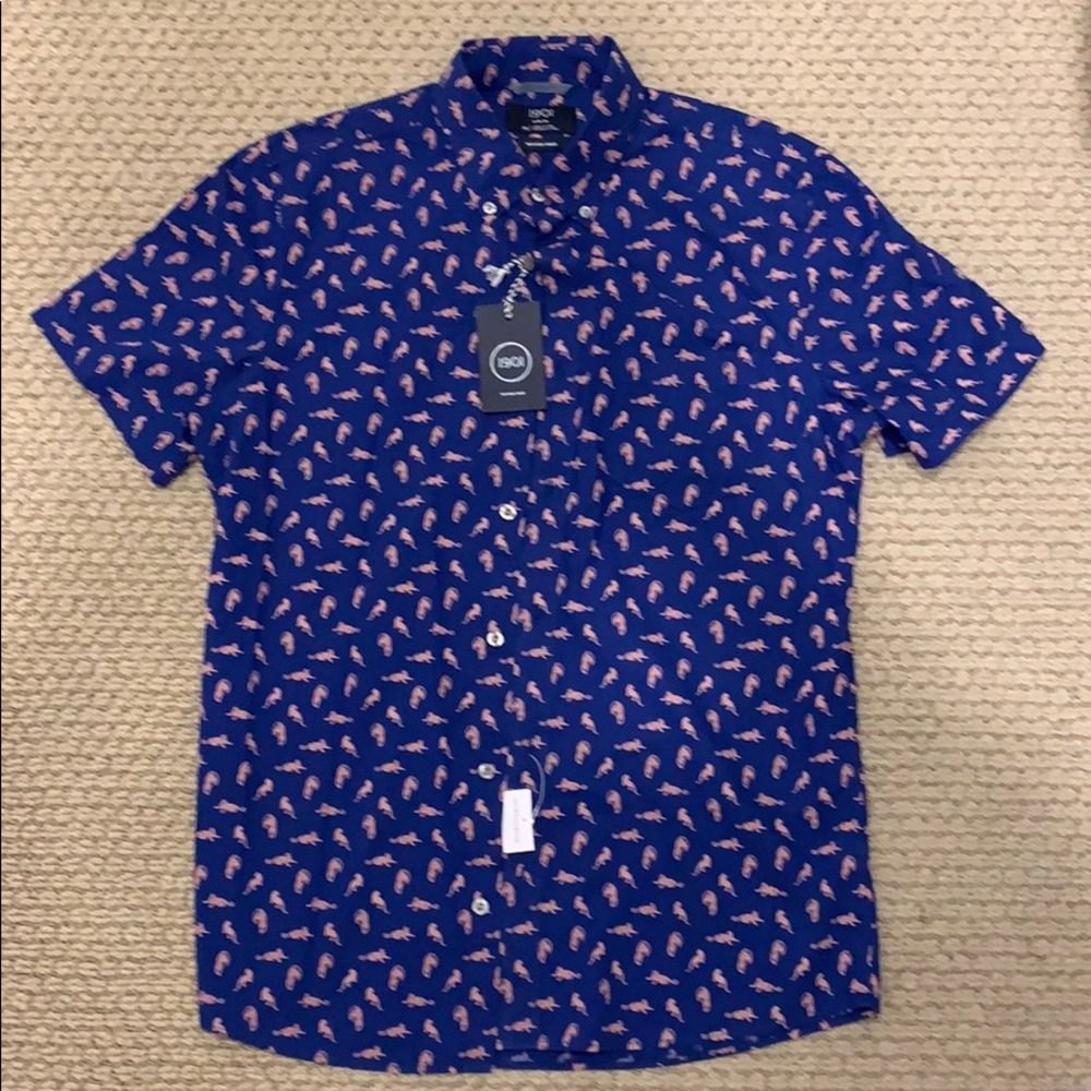 cheetah button down